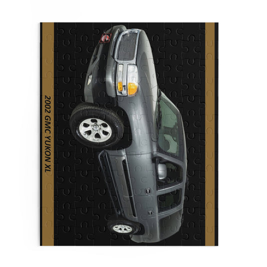 Classic 2002 GMC Yukon XL SUV Puzzle (120 pcs) – Detailed Gray Vehicle Jigsaw for Car Enthusiasts & Dads!