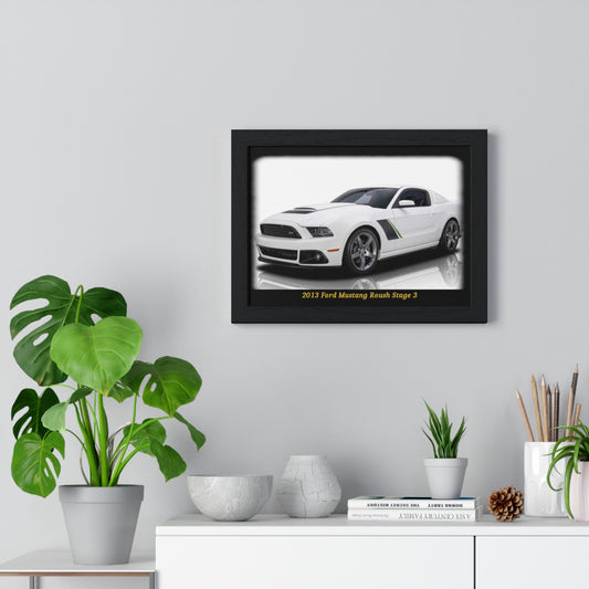 2013 Mustang Roush Stage 3 Poster – High-Octane Muscle Car Wall Art for Enthusiasts & Collectors. Iconic Speed Print!