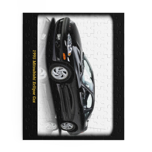 Classic 1995 Mitsubishi Eclipse GSX JDM Car Enthusiast 120 Piece Puzzle - Automotive Collector's Gift