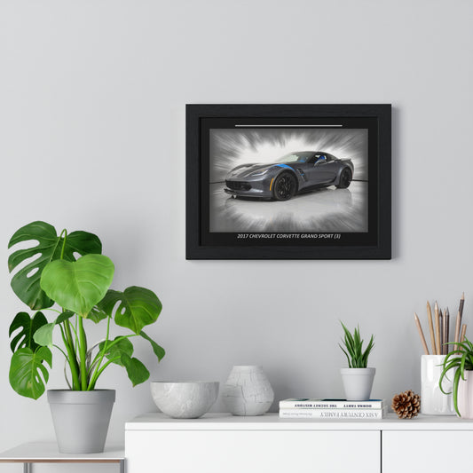 2017 Corvette Grand Sport C7 Poster | Iconic American Muscle Car Wall Art | Premium Automotive Print Gift