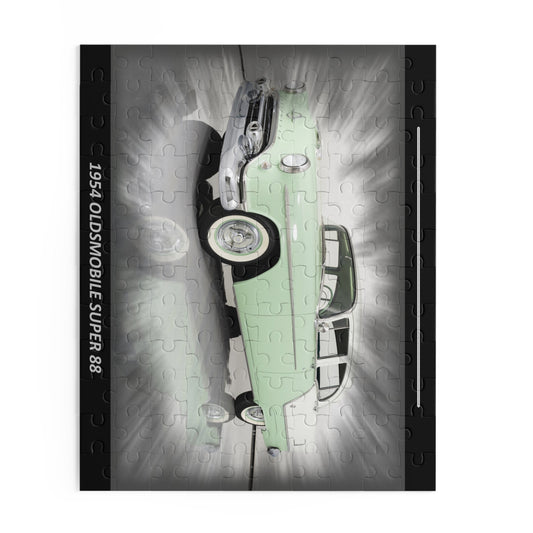 Captivating 1954 Oldsmobile Super 88 Temp Puzzle (120 pcs) | Classic Car Enthusiast Gift | Vintage Auto Art