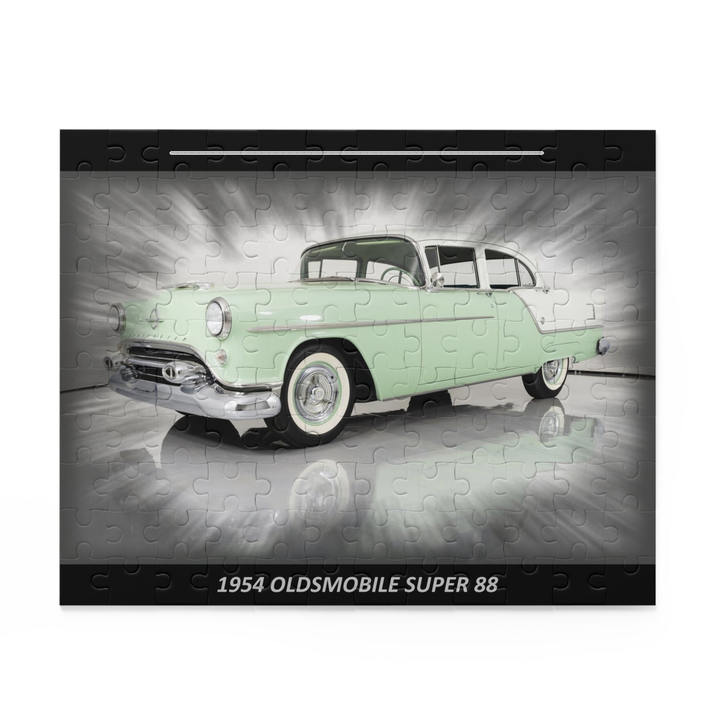 Captivating 1954 Oldsmobile Super 88 Temp Puzzle (120 pcs) | Classic Car Enthusiast Gift | Vintage Auto Art