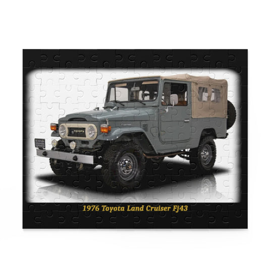 Classic 1976 Toyota Land Cruiser FJ43 Adventure Temp Puzzle (120 pcs) | Iconic Vintage Car Jigsaw Gift