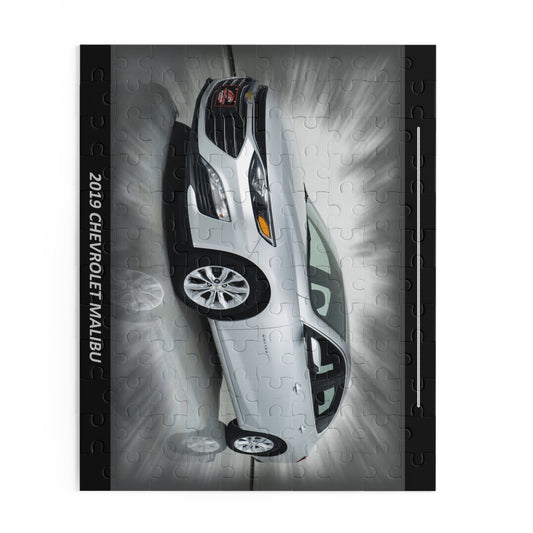 Captivating 2019 Silver  Malibu Temp Puzzle (120 pcs) - Dynamic Car Lover & Auto Enthusiast Gift