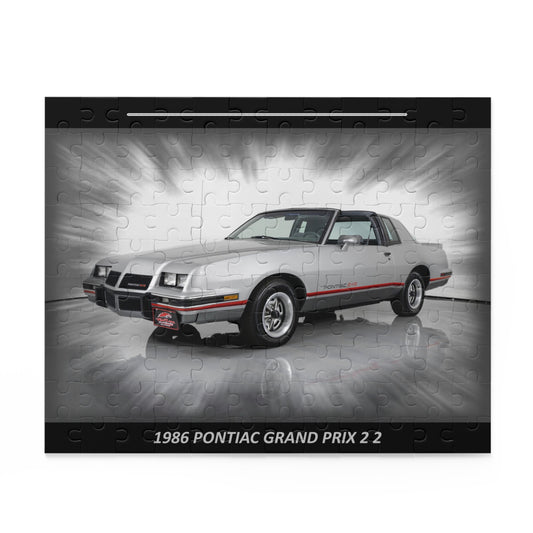 Classic 1986 Pontiac Grand Prix 2+2 Jigsaw Puzzle (120 pcs) - Vintage Muscle Car Enthusiast Gift
