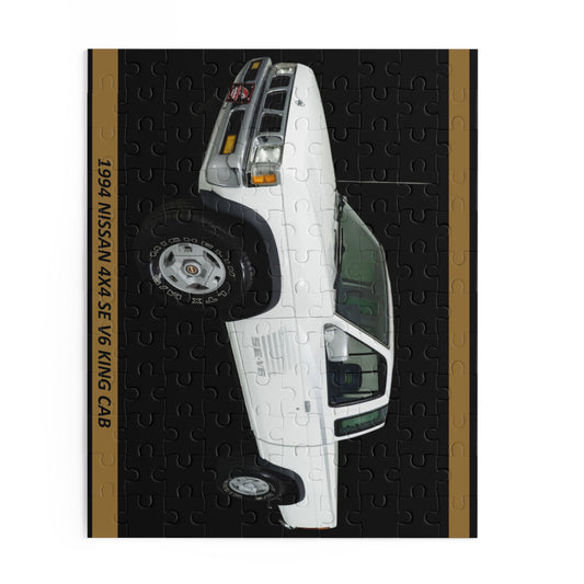 Classic 1994 Nissan 4x4 SE V6 King Cab Pickup Truck Puzzle (120 pcs) - Vintage Automotive Fan Gift