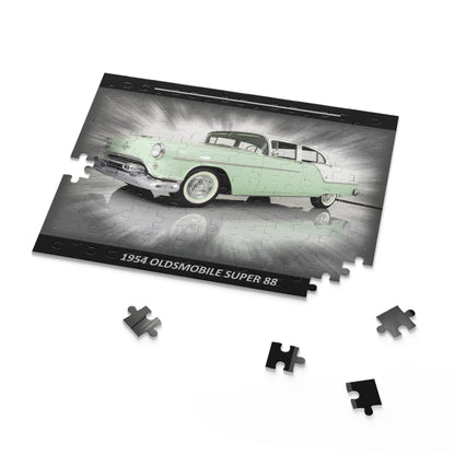 Captivating 1954 Oldsmobile Super 88 Temp Puzzle (120 pcs) | Classic Car Enthusiast Gift | Vintage Auto Art