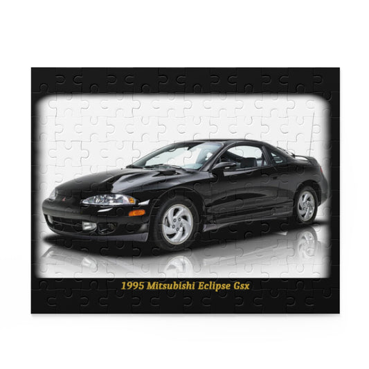 Classic 1995 Mitsubishi Eclipse GSX JDM Car Enthusiast 120 Piece Puzzle - Automotive Collector's Gift