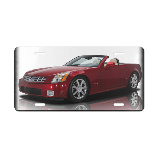 Captivating 2008  XLR Red Convertible Classic Vanity Plate - Premium Metal Front License Plate for Auto Enthusiasts