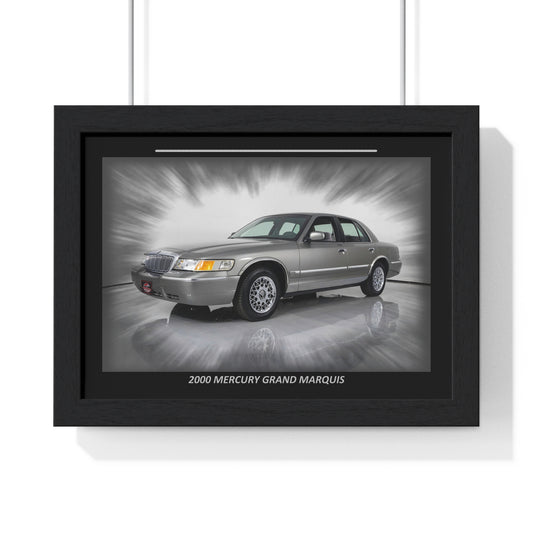 2000 Mercury Grand Marquis Poster Print | Classic American Full-Size Sedan Wall Art | Iconic Car Enthusiast & Garage Decor