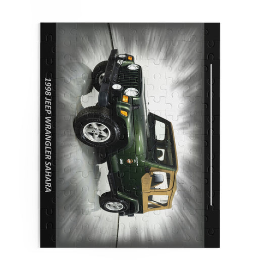 Classic 1998  Wrangler Sahara Temp Puzzle (120 pcs) - Iconic Off-Road Adventure Gift for Car Lovers!
