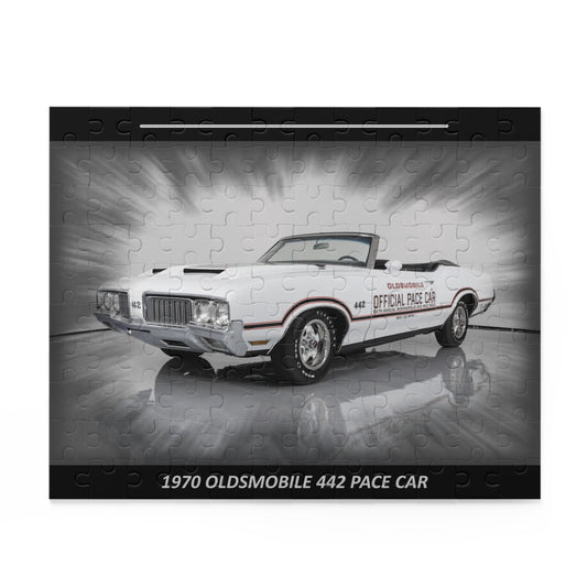 Classic 1970 Oldsmobile 442 Pace Car 120-Piece Puzzle | Vintage Muscle Car Enthusiast Gift