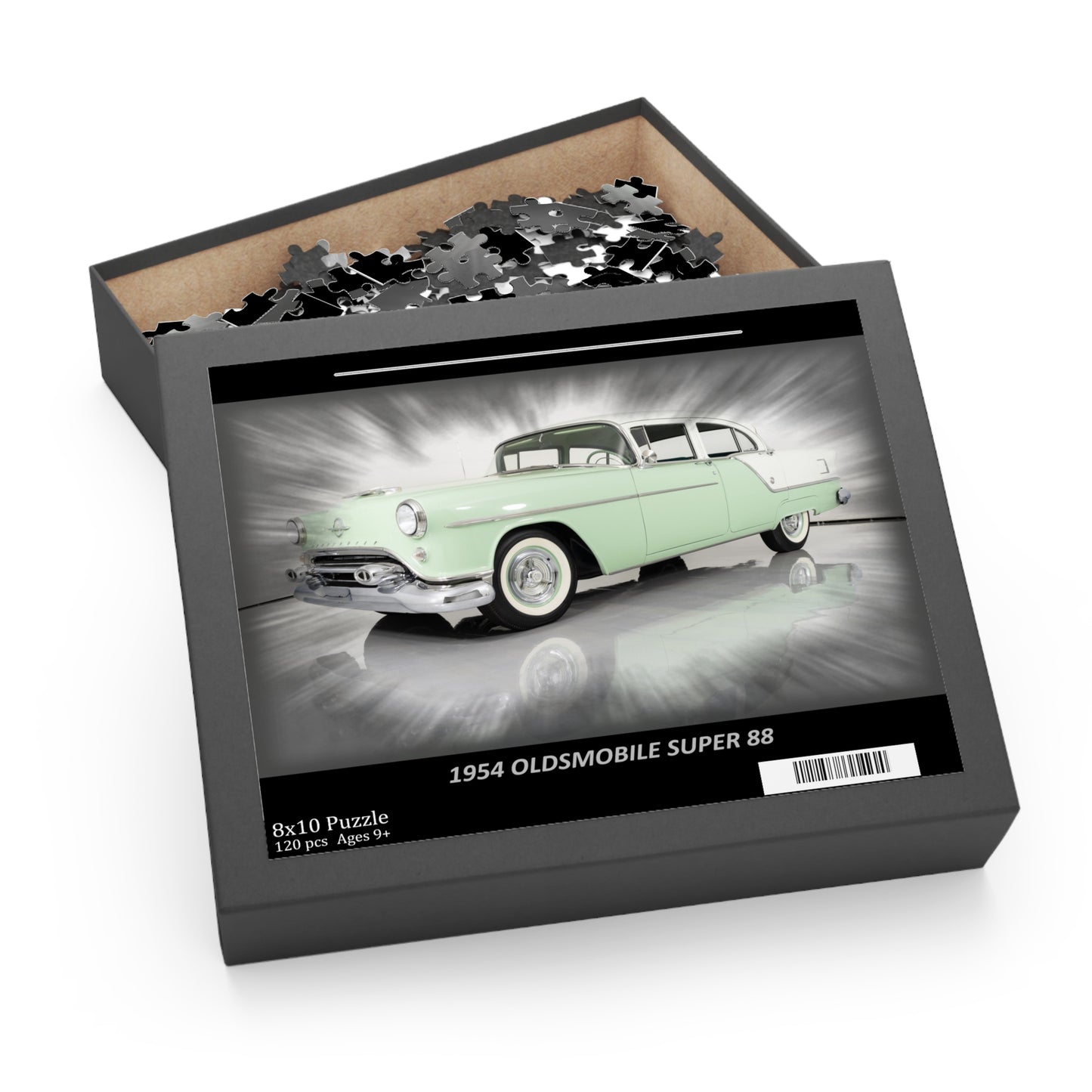 Captivating 1954 Oldsmobile Super 88 Temp Puzzle (120 pcs) | Classic Car Enthusiast Gift | Vintage Auto Art