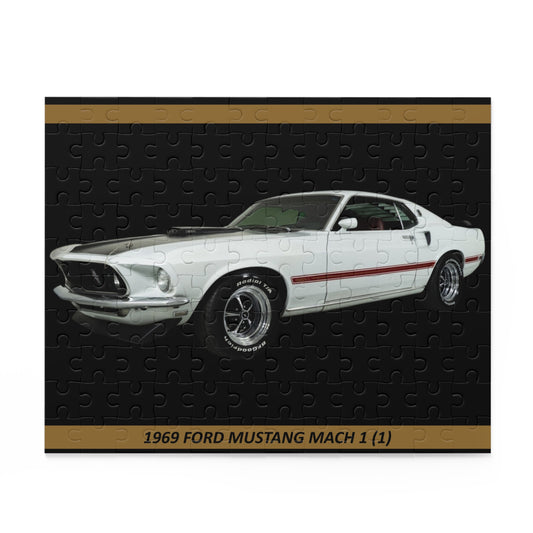 Vintage Muscle Car Dream: 1969 Ford Mustang Mach 1 120-Piece Temp Puzzle – Iconic Collector's Gift