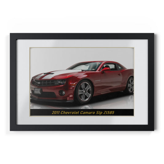2011  Camaro ZL585 SLP SS Poster - Legendary Muscle Car Art Print for Enthusiasts & Garage Decor