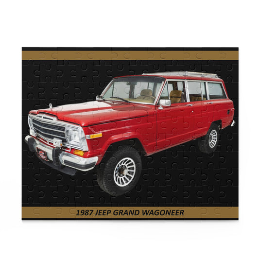 Awesome 1987  Grand Wagoneer Temp Puzzle (120 pcs) - Iconic Vintage SUV Art for Enthusiasts!