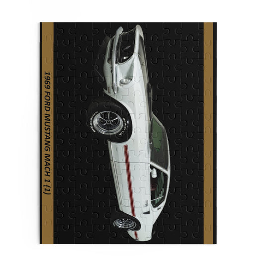 Vintage Muscle Car Dream: 1969 Ford Mustang Mach 1 120-Piece Temp Puzzle – Iconic Collector's Gift