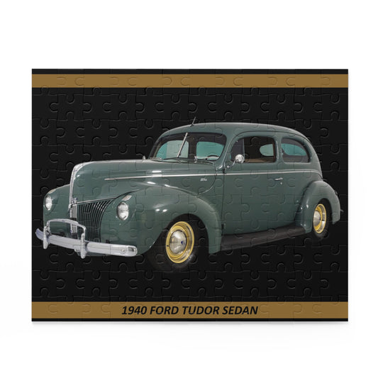 Classic 1940  Tudor Sedan 120 Piece Puzzle | Vintage Car Enthusiast Gift | Stunning Automotive Art