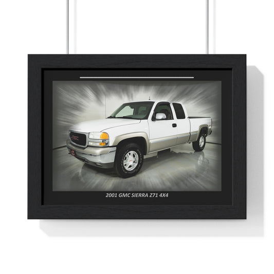 2001 GMC Sierra Z71 4x4 Truck Poster - Iconic American Pickup Art Print for Enthusiasts & Garage Decor | Premium Quality