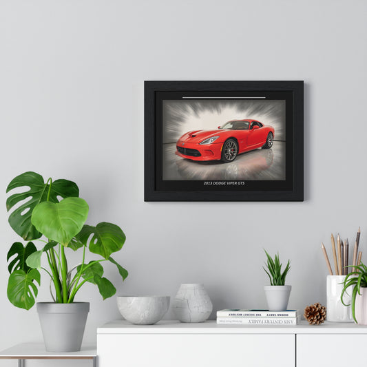 2013  Viper GTS Red Supercar Poster | Iconic Automotive Wall Art for Car Enthusiasts & Man Caves | Vibrant High-Quality Print