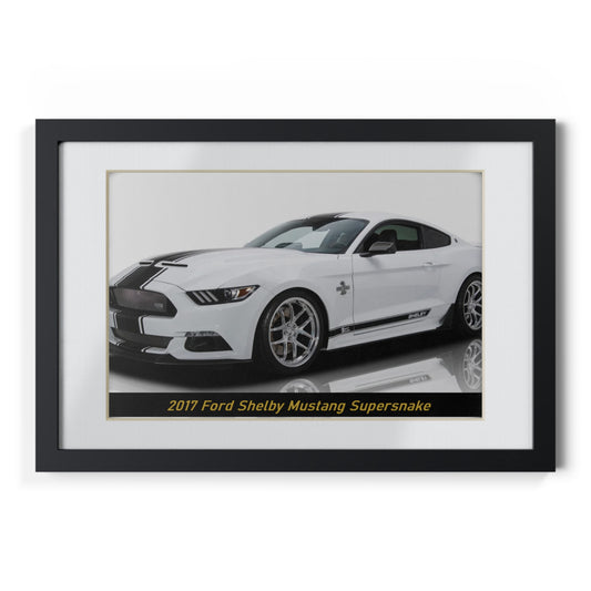 2017  Shelby Mustang Super Snake Poster - Iconic American Muscle Car Wall Art Print | Performance Car Decor Gift