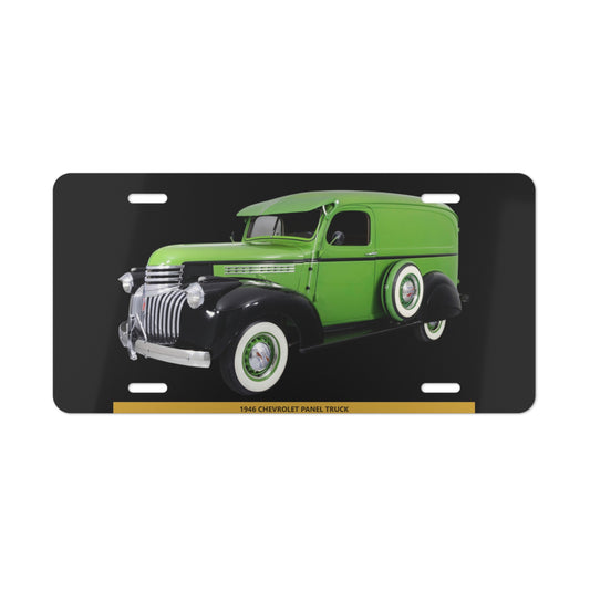 Capture History! Iconic 1946  Panel Truck Vintage Metal Front License Plate - Collector's Edition Vanity Tag