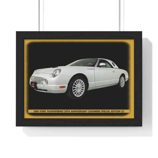 Captivating 2005  Thunderbird 50th Anniversary Cashmere Special Edition Poster - Premium Automotive Art for Enthusiasts