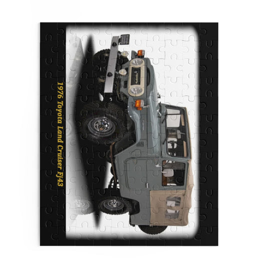 Classic 1976 Toyota Land Cruiser FJ43 Adventure Temp Puzzle (120 pcs) | Iconic Vintage Car Jigsaw Gift