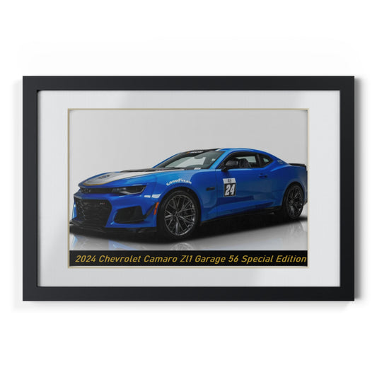 2024  Camaro ZL1 Garage 56 Special Edition Poster - Dynamic Race Car Wall Art for Enthusiasts & Collectors
