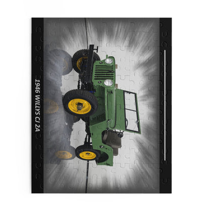 Assemble the Legend: 1946 Willys CJ 2A  Temp Puzzle (120 pcs) – Classic Car Lover's Masterpiece!