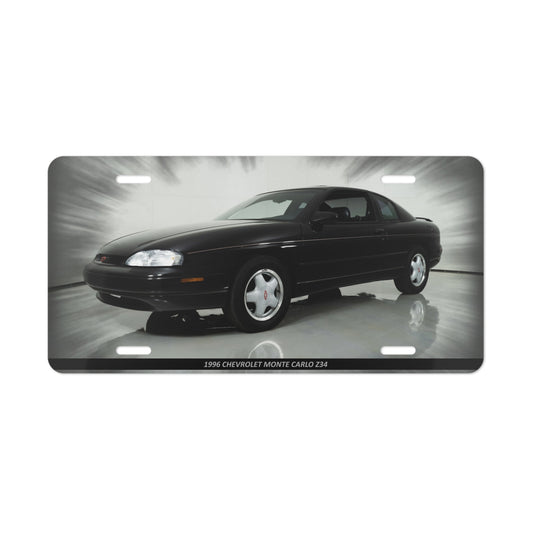 Awesome 1996 Chevrolet Monte Carlo Z34 Classic Car Vanity Plate | Metal Front License Plate for  Enthusiasts - Unique Auto Decor Gift