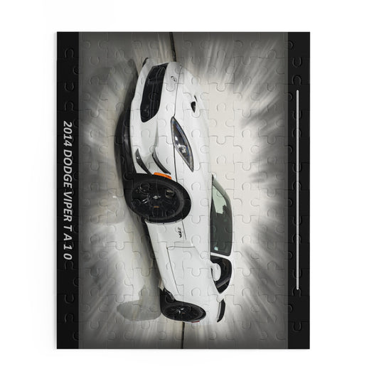 Adrenaline-Pumping White 2014  Viper TA 1.0 Puzzle (120 pcs) – Ultimate Car Fan Gift!