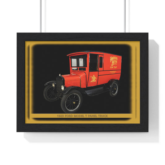Classic 1923  Model T Anheuser-Busch Panel Truck Poster | Vintage Automotive Beer History Wall Art Print
