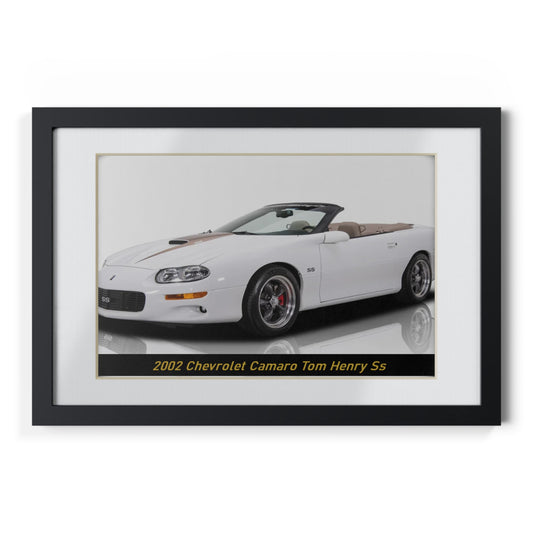 2002  Camaro Tom Henry SS Convertible Poster - Iconic Muscle Car Wall Art for Enthusiasts | Stunning Automotive Print