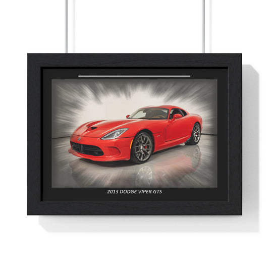 2013  Viper GTS Red Supercar Poster | Iconic Automotive Wall Art for Car Enthusiasts & Man Caves | Vibrant High-Quality Print