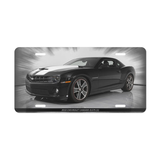 2010  Camaro ZL575 SS Muscle Car Front License Plate - Iconic Metal Vanity Tag for Car Enthusiasts
